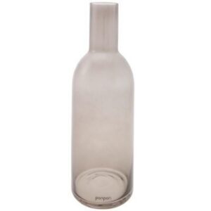 Bottle maljakko/kynttilänjalka L harmaa