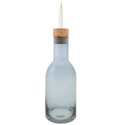 Bottle maljakko/kynttilänjalka M sininen