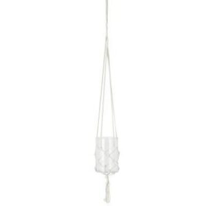 Hanging kukkaruukku vaaleanharmaa/lasi