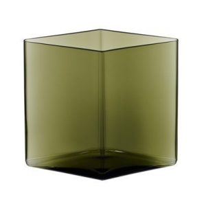 Iittala Ruutu Maljakko 205x180 mm Sammaleenvihreä