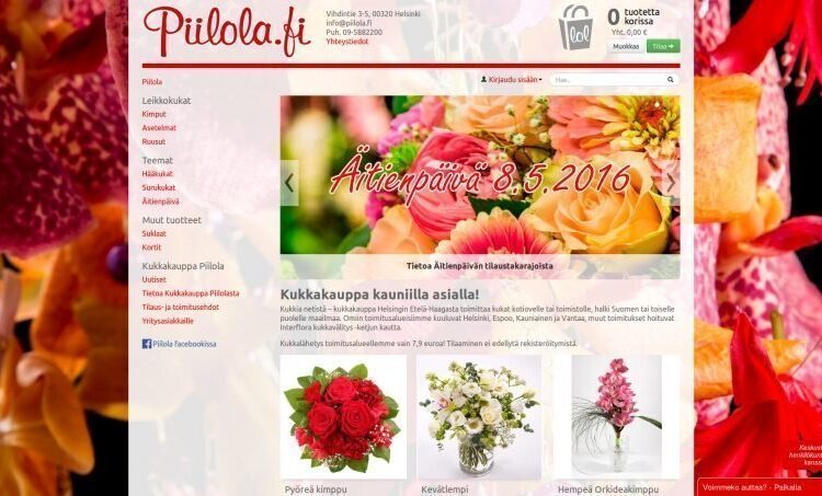 Kukkamyynti Piilola